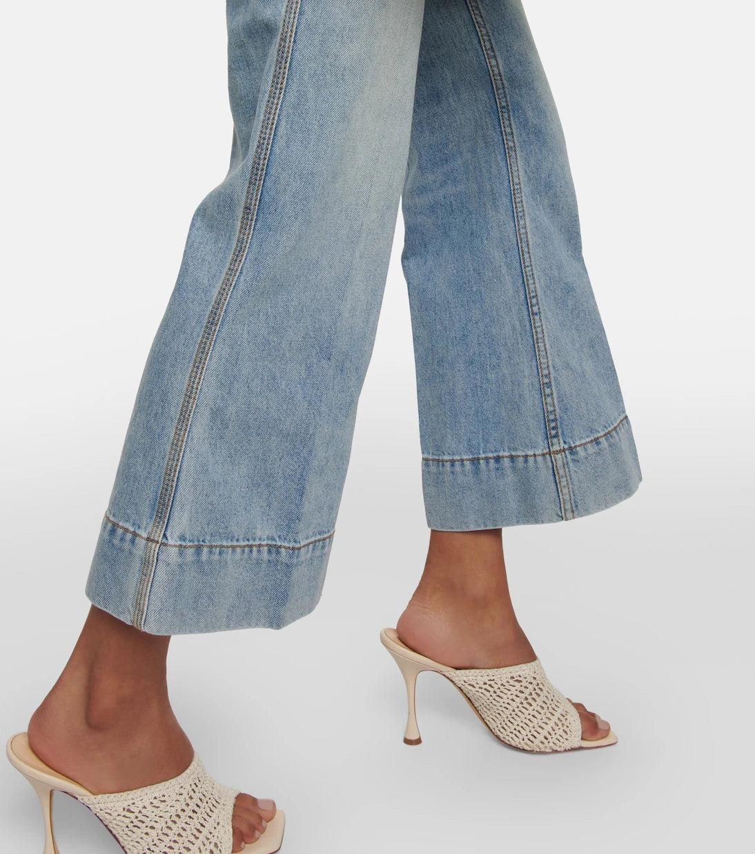 Zimmermann - Raie cropped flared jeans