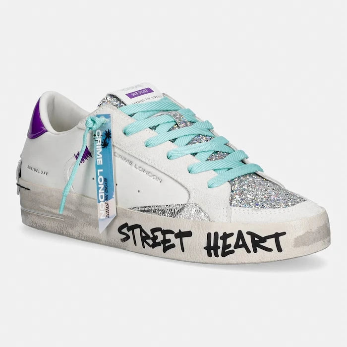 Crime London SK8 DELUXE маратонки дамски от кожа