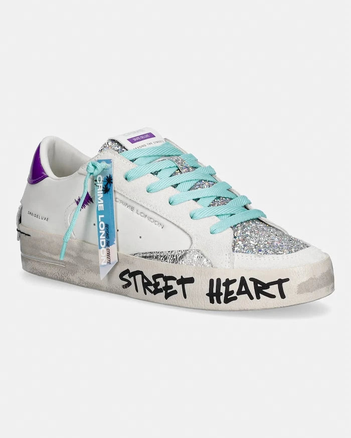 Crime London SK8 DELUXE маратонки дамски от кожа