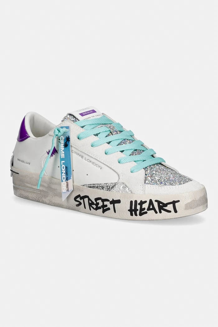 Crime London SK8 DELUXE маратонки дамски от кожа