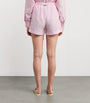 Pink Linen Cassis Shorts