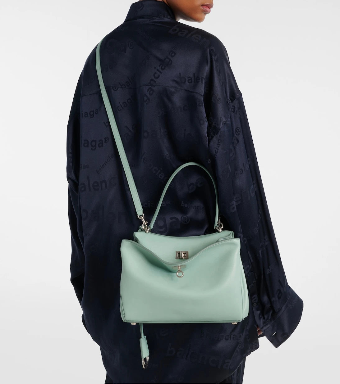 Balenciaga - حقيبة روديو الصغيرة المصنوعة من الجلد