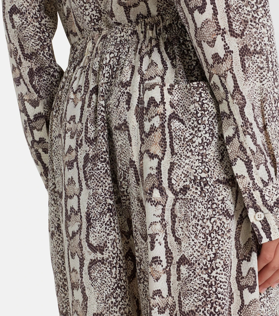 Balenciaga - Snake-print silk palazzo pants