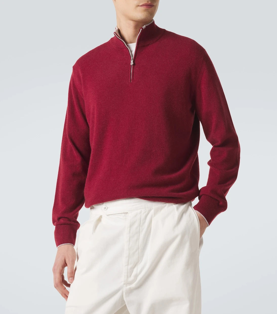Eleventy - Cashmere half-zip sweater