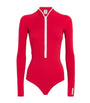 UPF 50+ Tyra Long-Sleeve Swimsuit RED