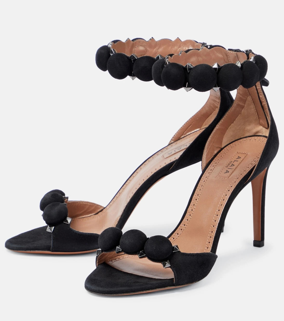 Alaïa - La Bombe 90 suede sandals