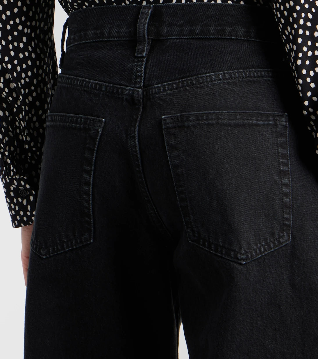 Frame - The Bubble barrel-leg jeans