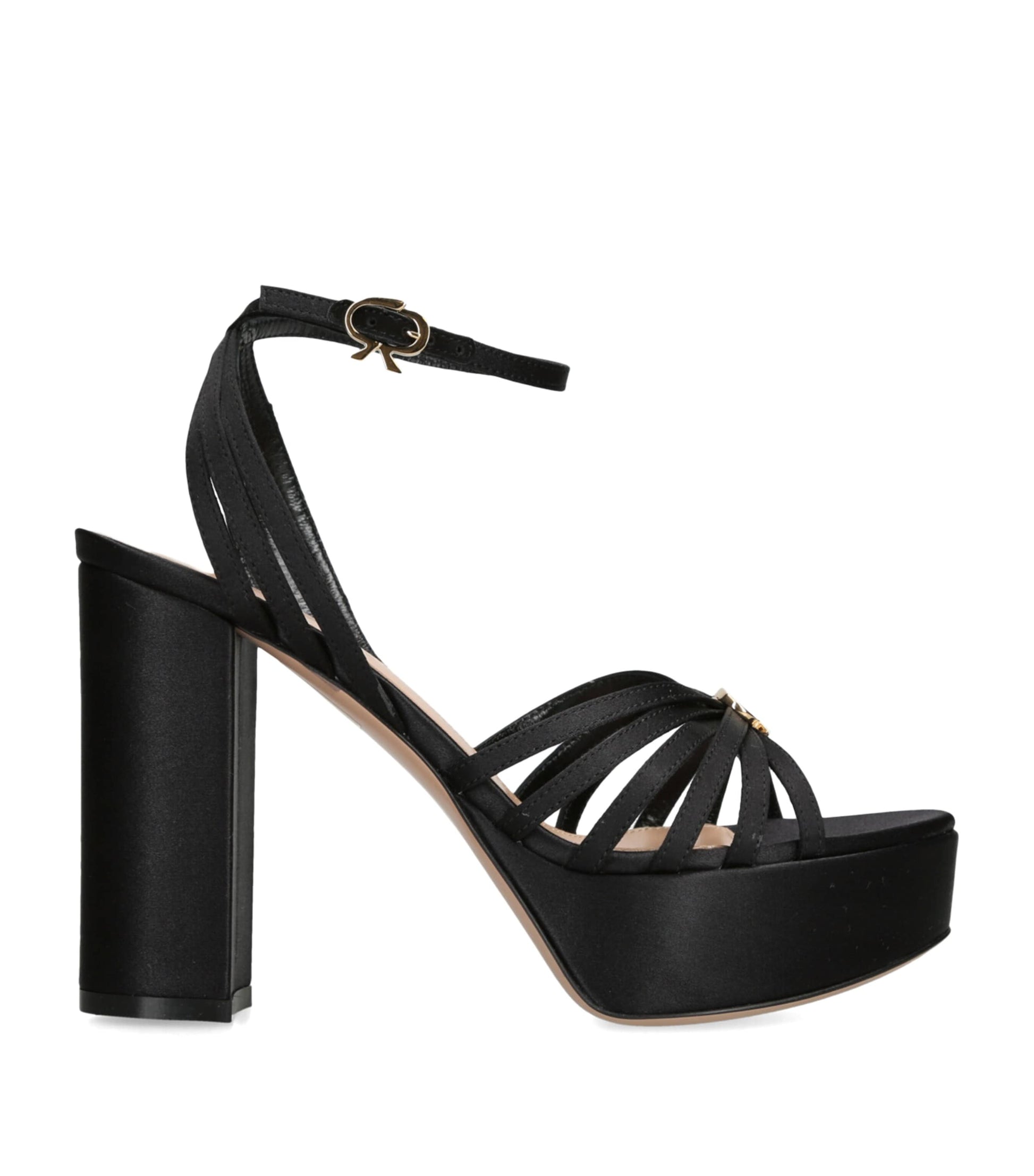 Satin Rita Platform Sandals 70