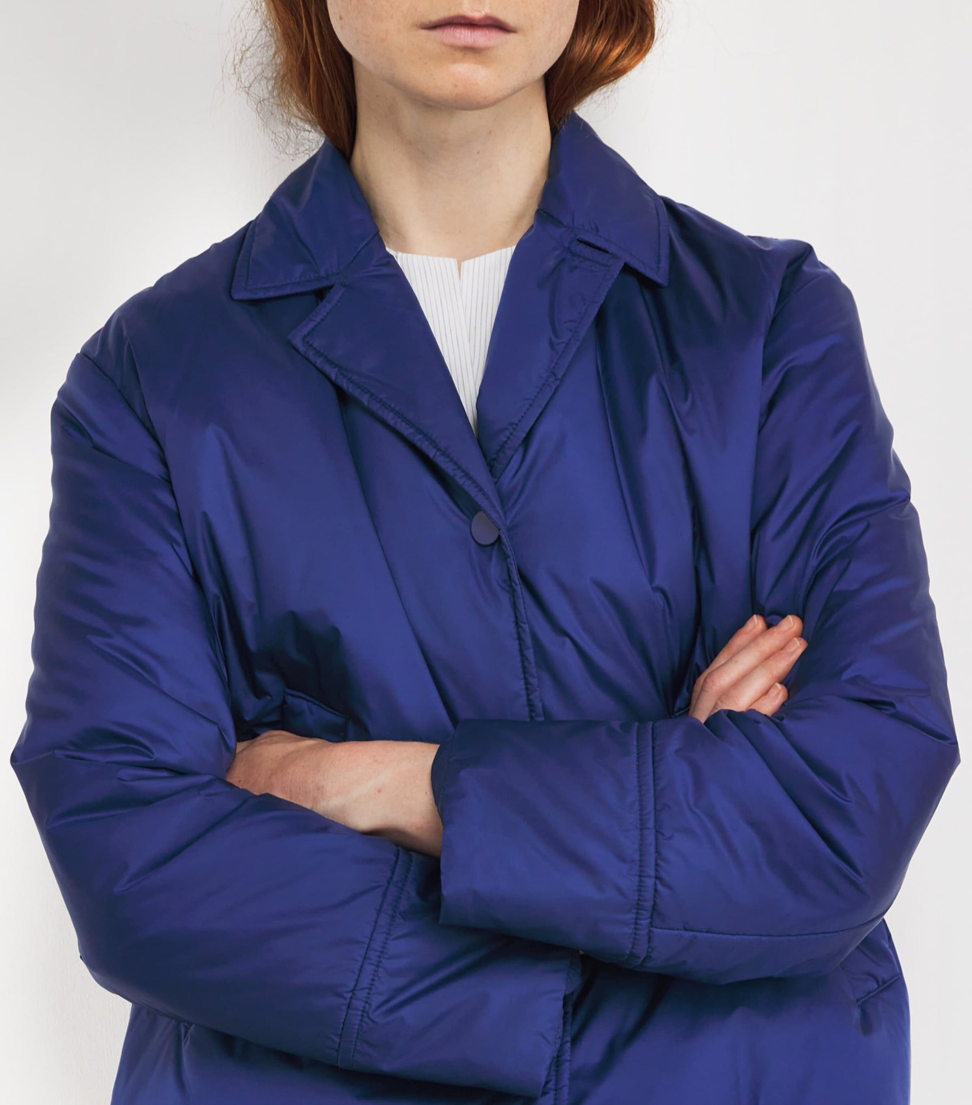 Blue Quilted Fronda Jacket