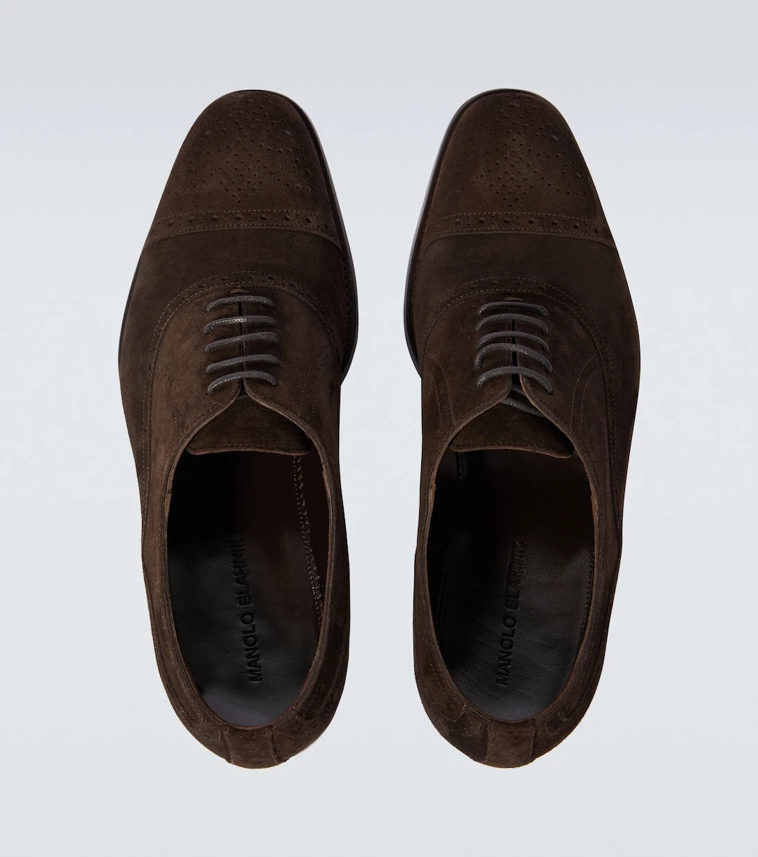 Manolo Blahnik - Witney suede brogues