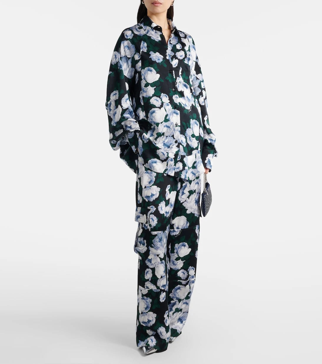 Stella McCartney - Printed satin pajama pants