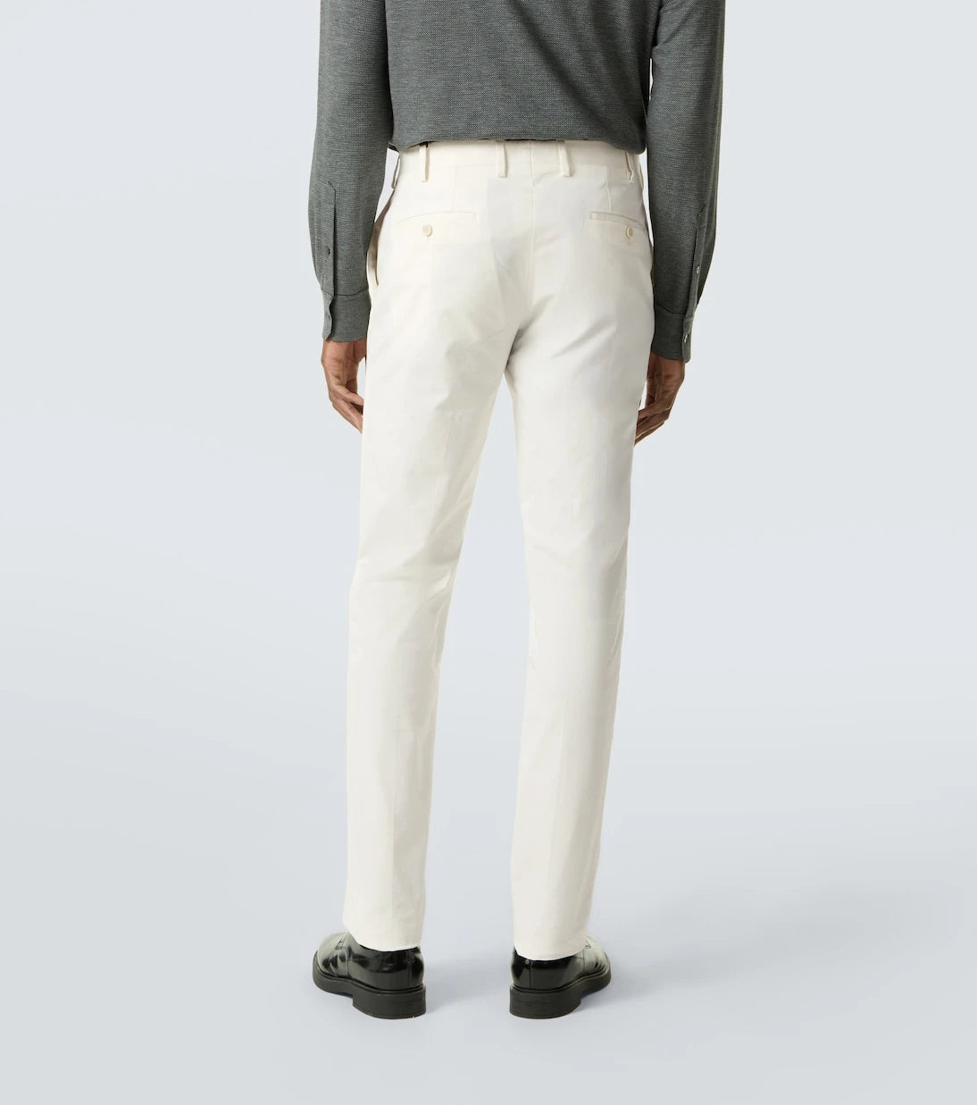 Lardini - Mid-rise cotton slim pants