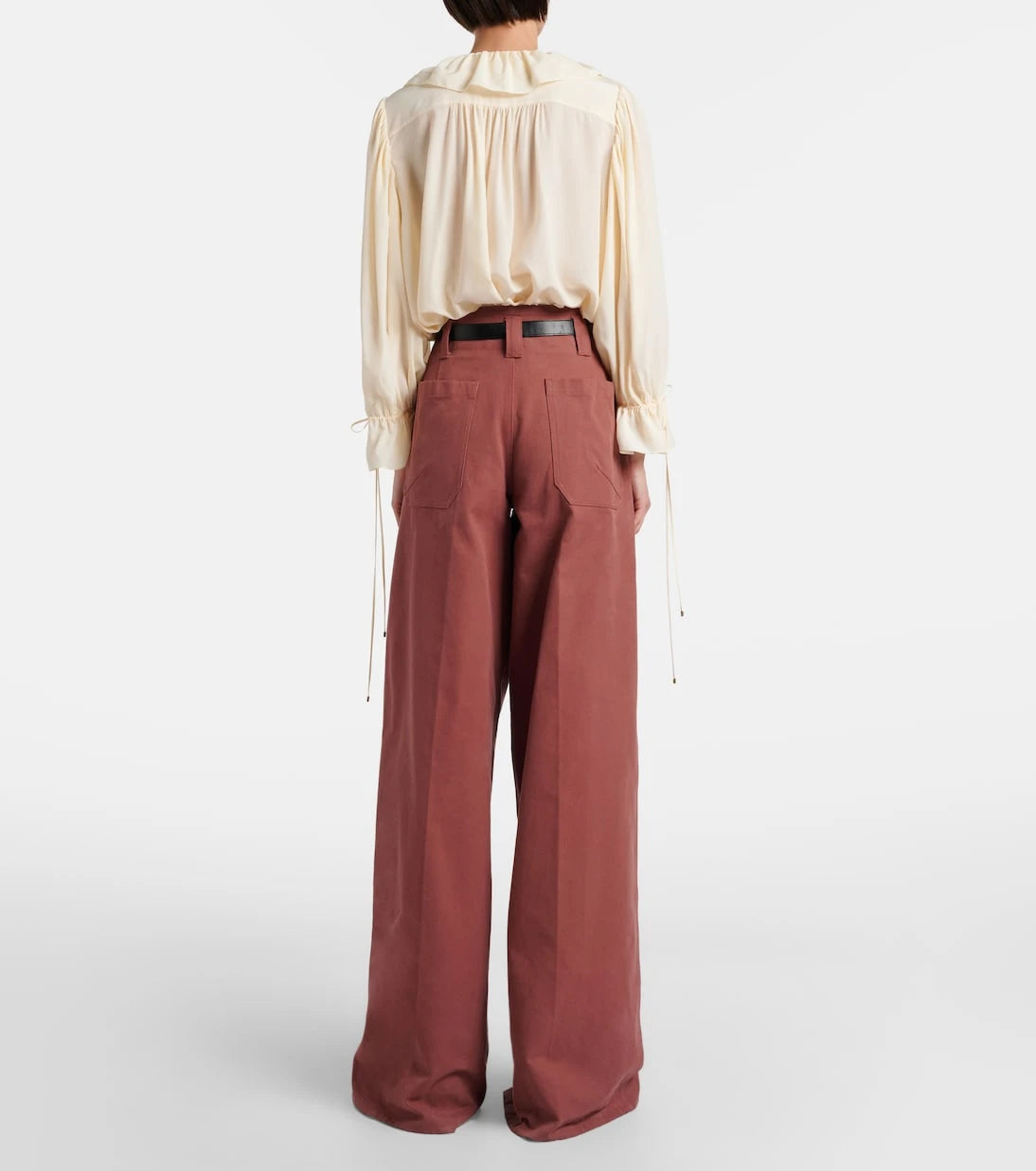 Chloé - Cotton wide-leg pants