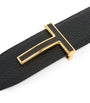 TOM FORD Leather Reversible T Icon Belt