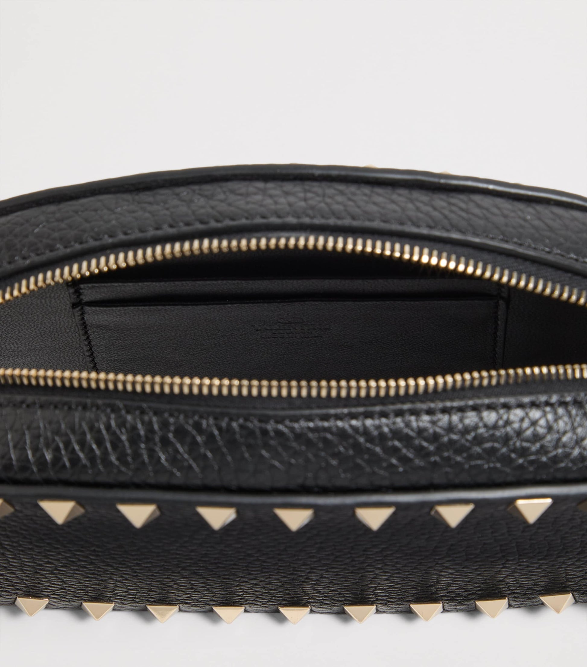 Valentino Garavani Black Mini Leather Rockstud Shoulder Bag