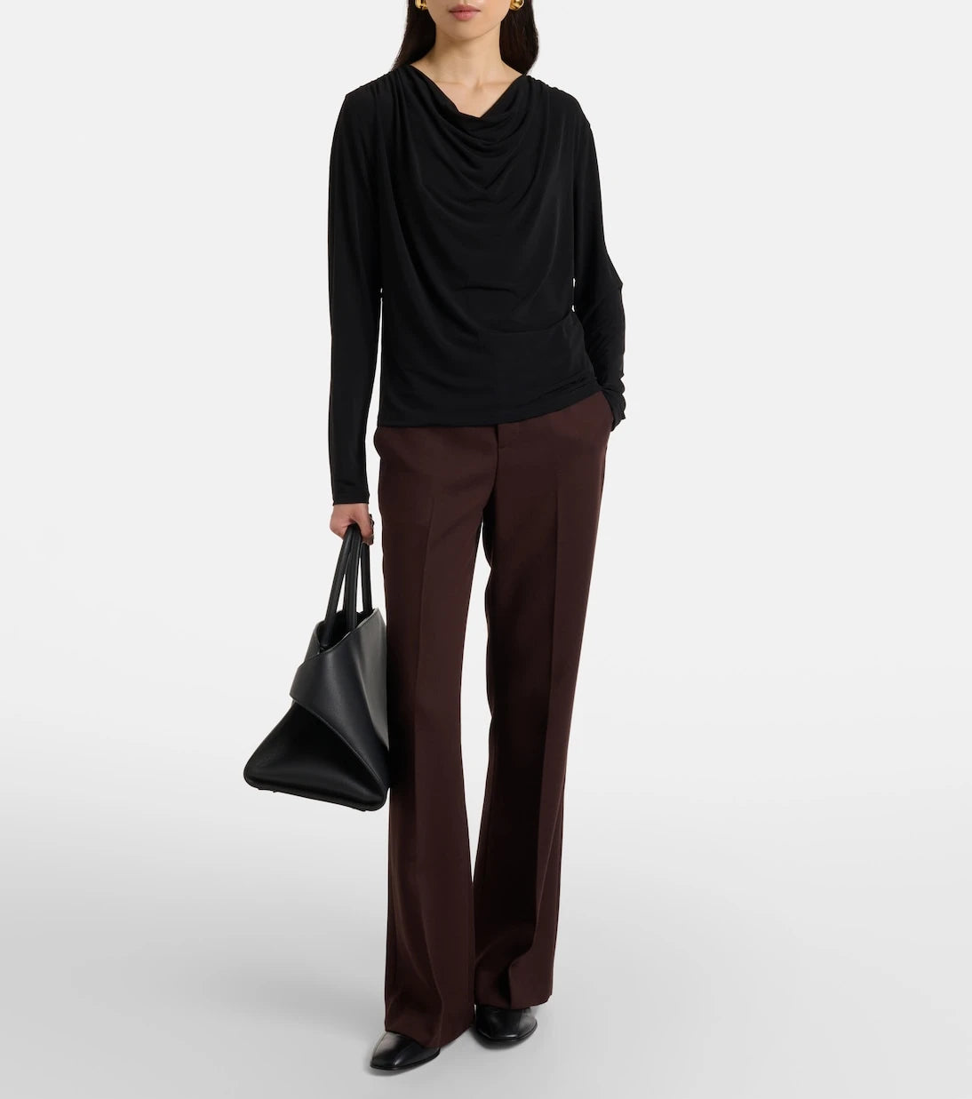 Vince - Draped jersey top
