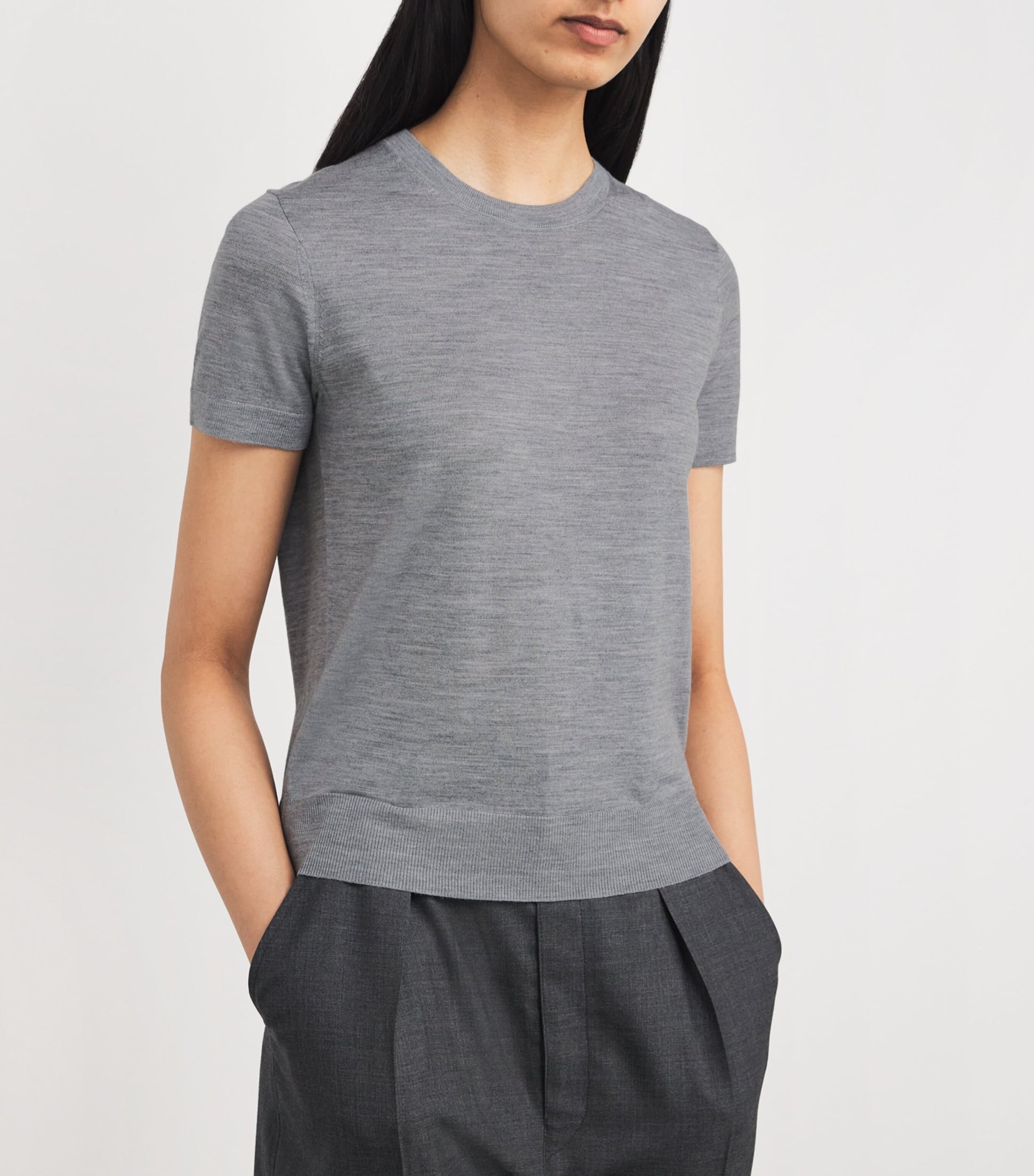 Regal Wool Sweater T-Shirt HEATHER GREY WM1