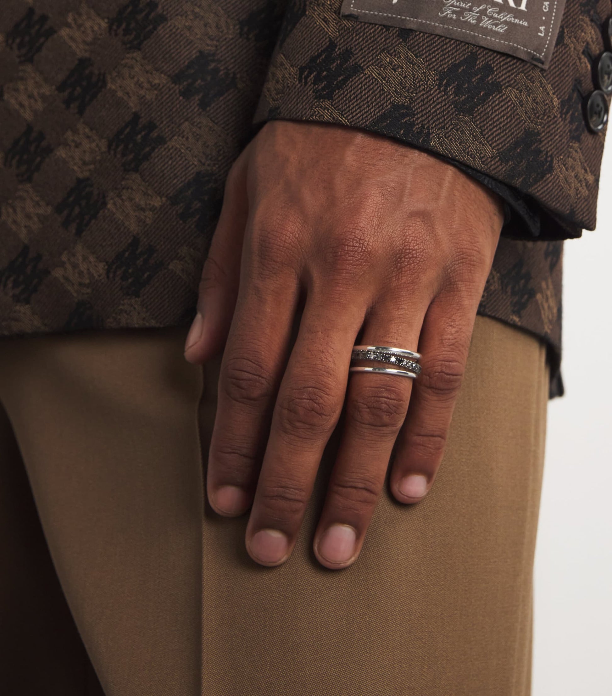 Sterling Silver and Diamond Ring