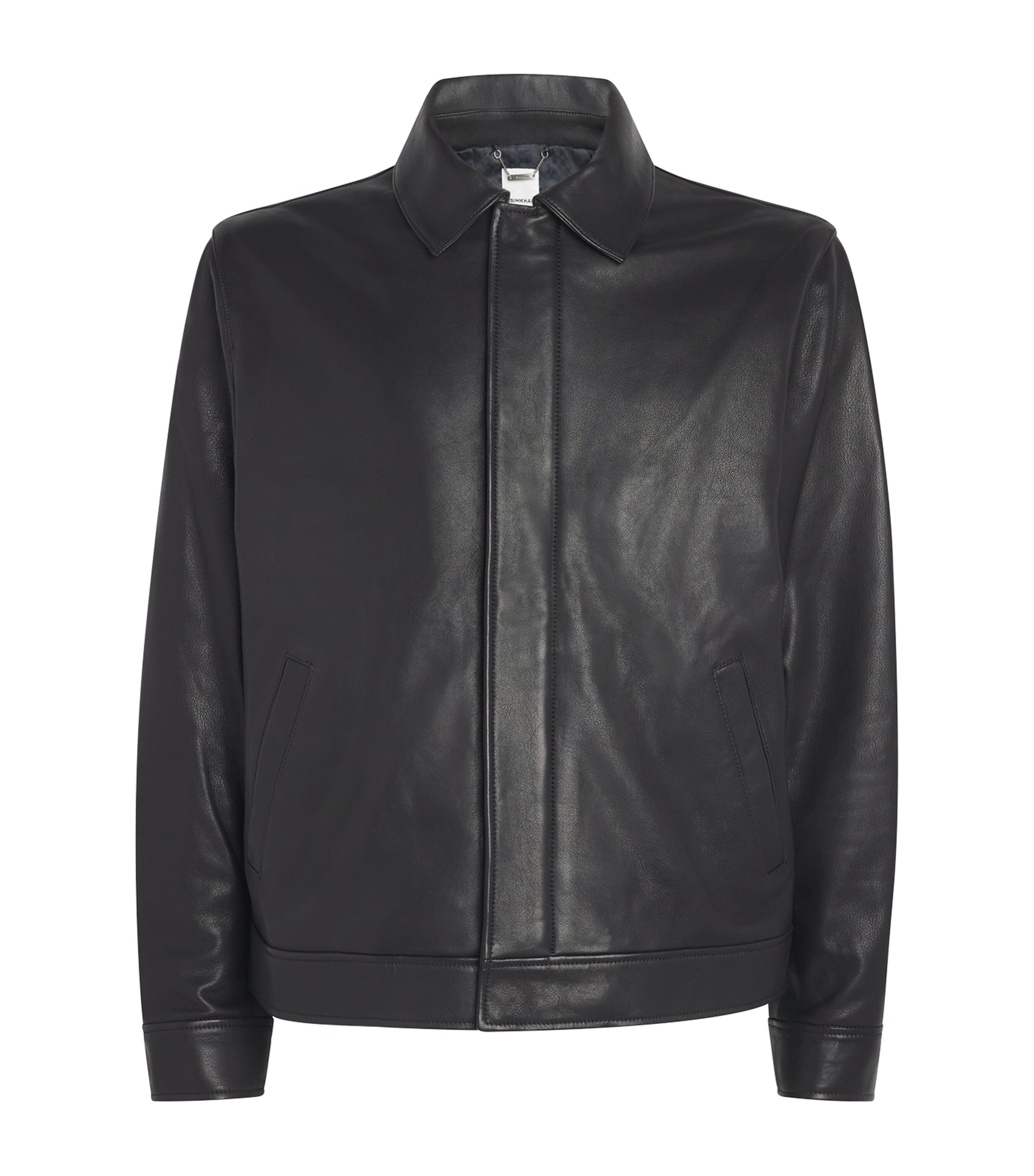Simkhai Black Leather Landon Jacket