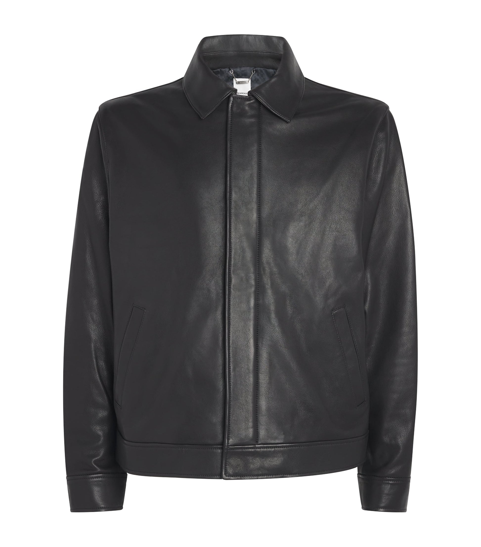 Simkhai Black Leather Landon Jacket