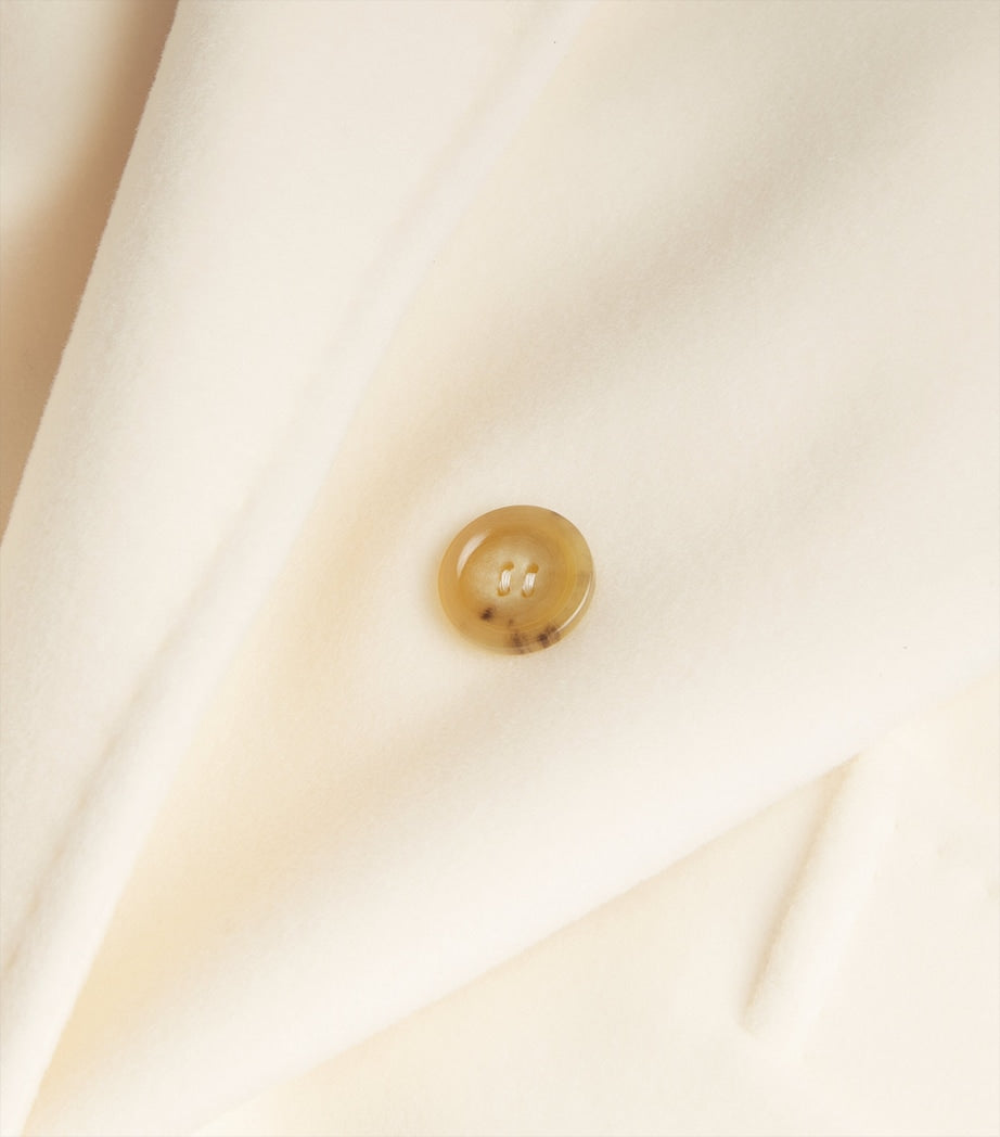 White Wool-Cashmere Rebus Coat