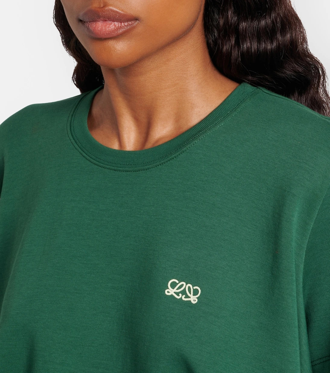 Loewe - Asymmetric cotton-blend top