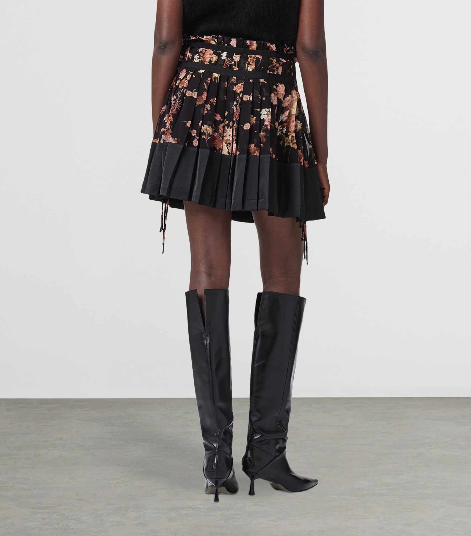 Black Elara Mini Skirt