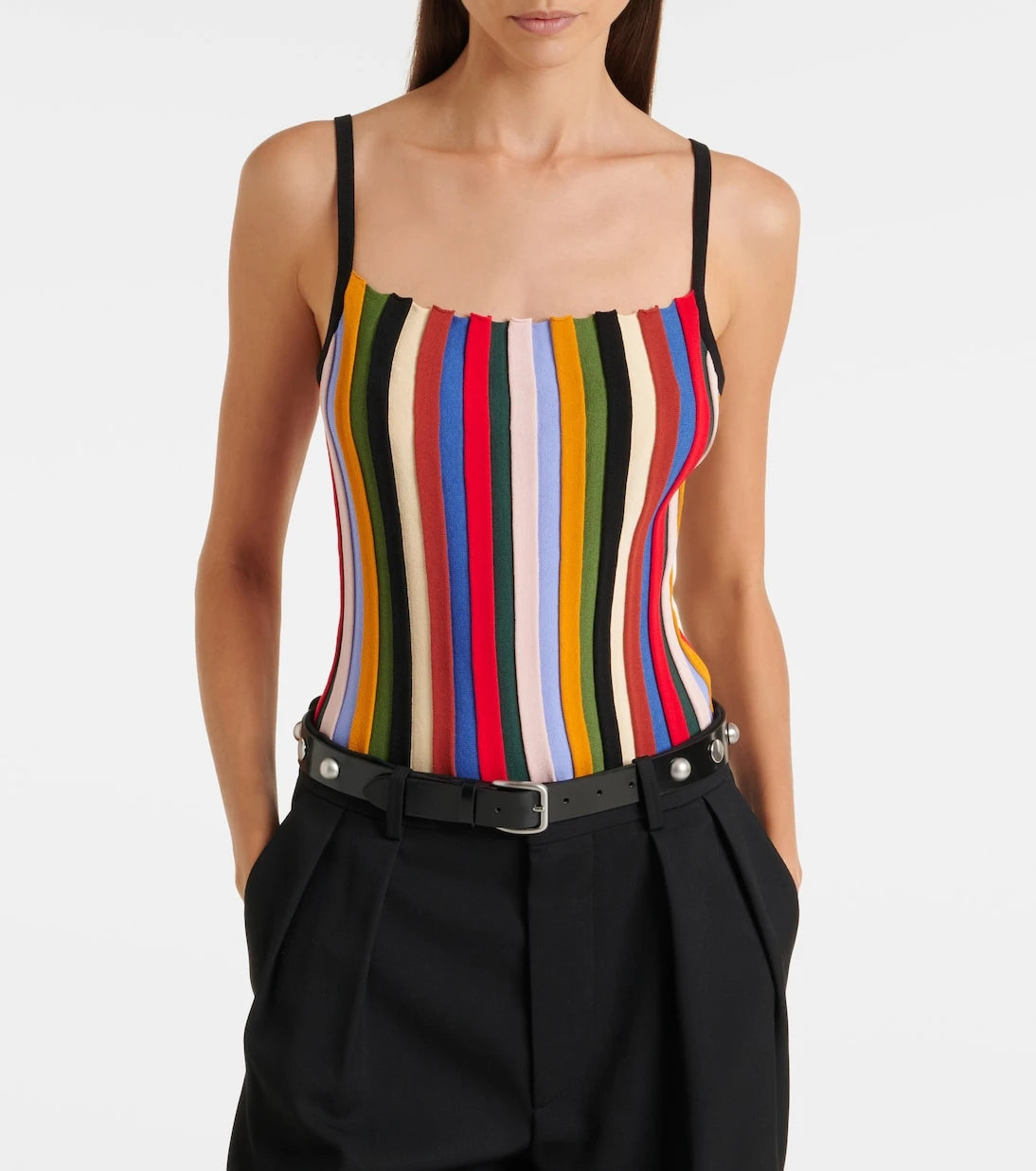 Staud - Skye striped tank top