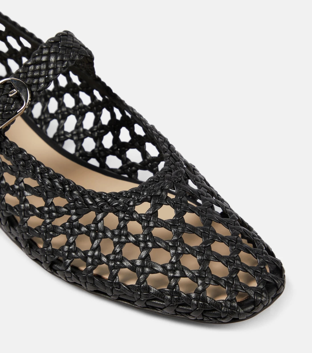 Le Monde Béryl - Woven leather Mary Jane flats