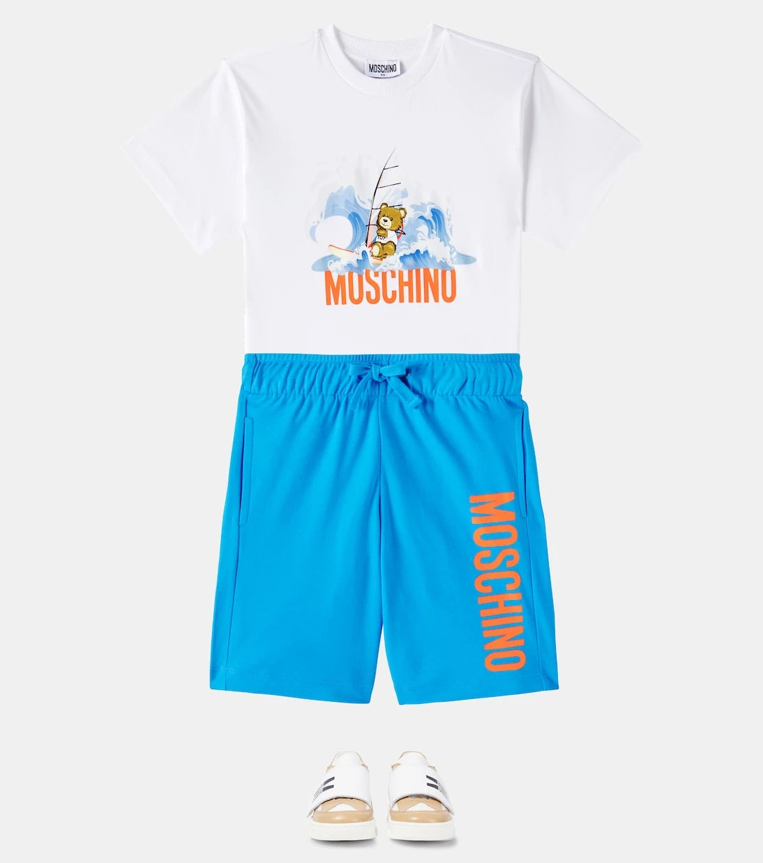 Moschino Kids - أحذية رياضية جلدية
