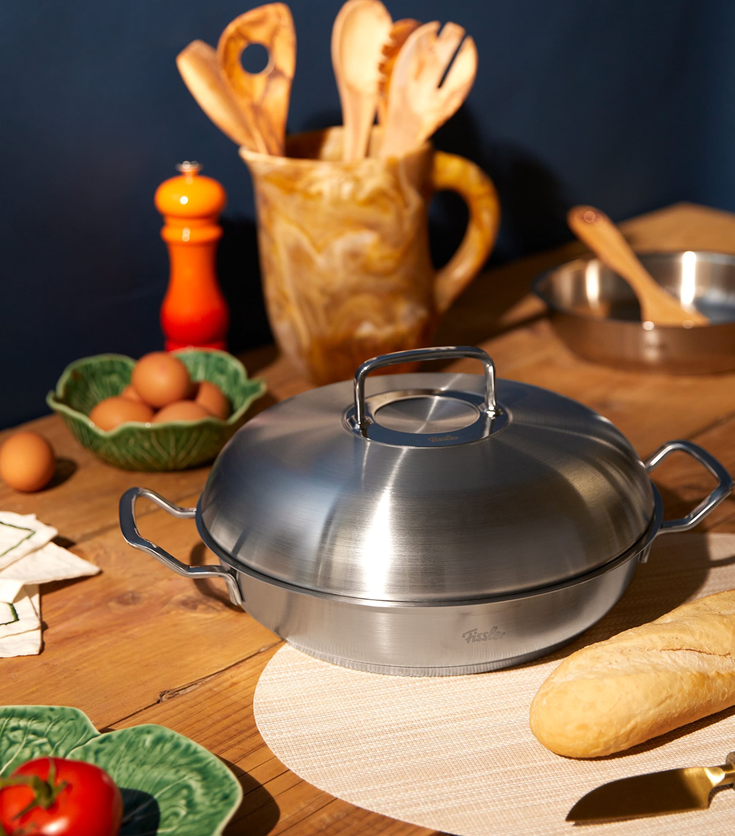 Fissler Original-Profi Serving Pan with High-Dome Lid (28cm)