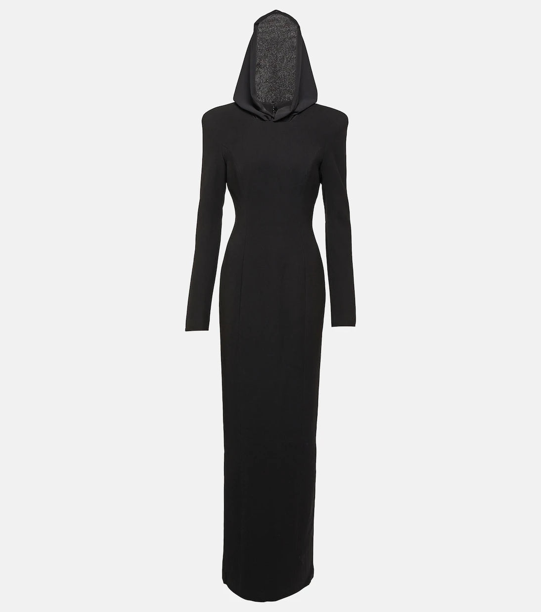 Mônot - Hooded crêpe maxi dress