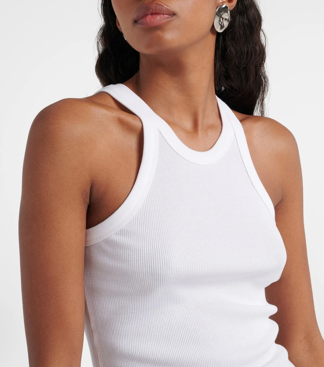 Sportmax - Nastie cotton and silk-blend tank top