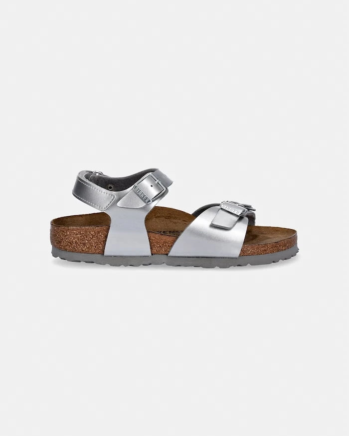 Birkenstock Çocuk Deri Sandalet Rio AS Kids Flowers