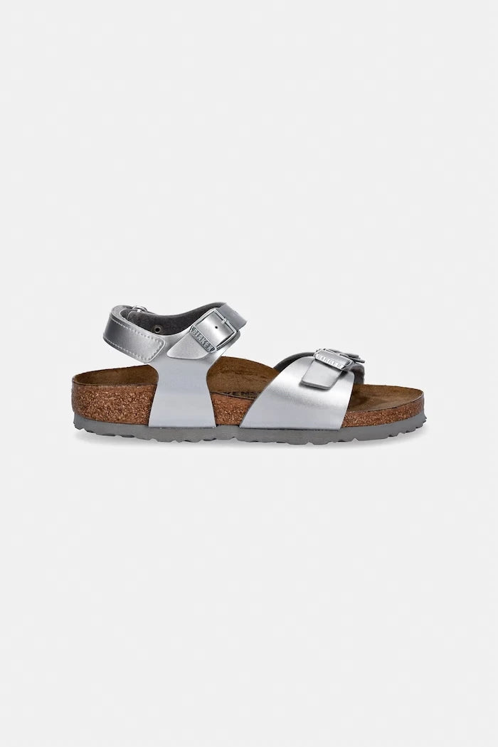 Birkenstock Çocuk Deri Sandalet Rio AS Kids Flowers