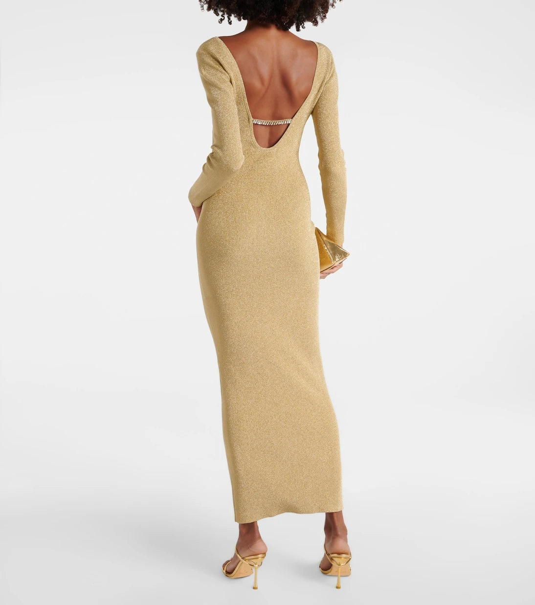 Nina Ricci - Lamé maxi dress