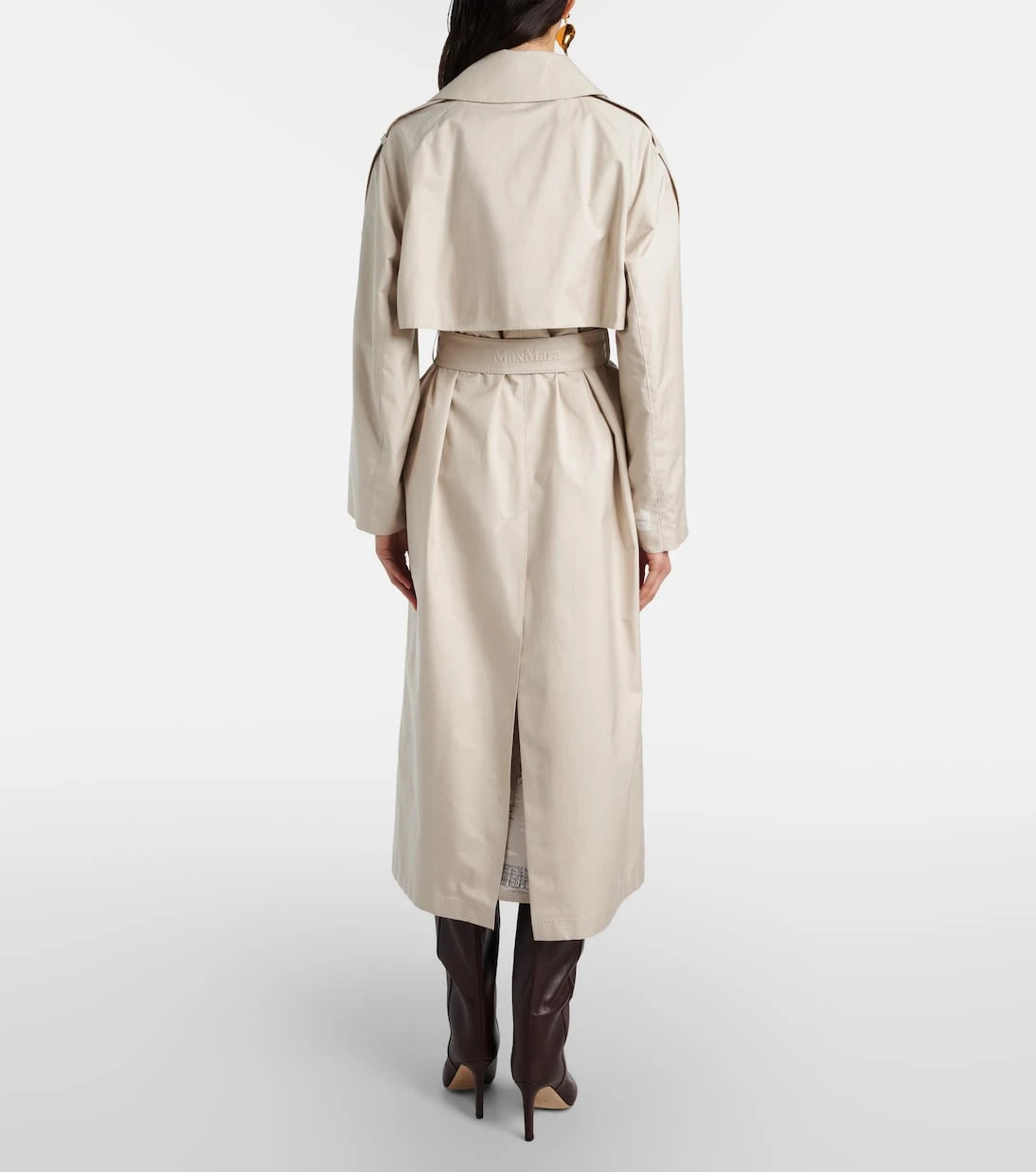 Max Mara - معطف الترنش Delfino من نسيج التويل The Cube