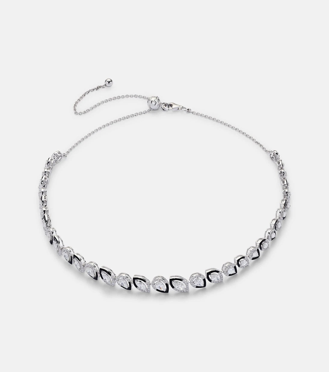 Kamyen - Autumn 18kt white gold choker with diamonds