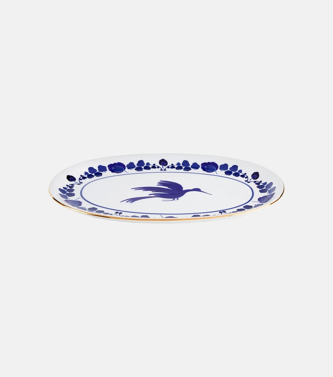 La DoubleJ - Wildbird Blue porcelain platter