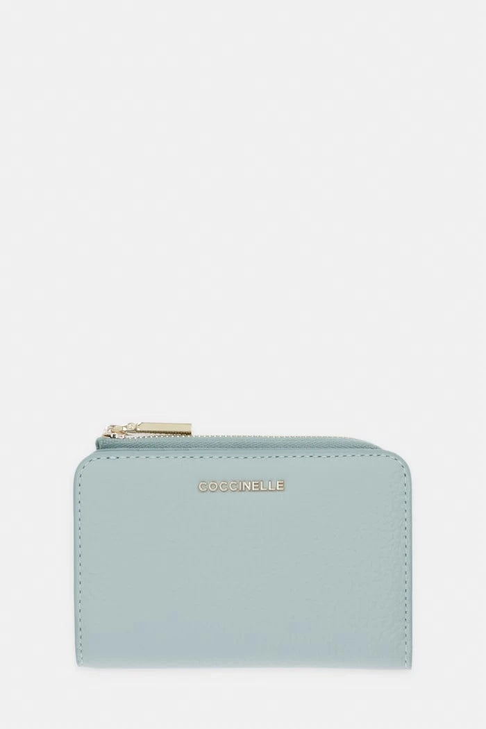 Coccinelle портфейл от кожа METALLIC SOFT