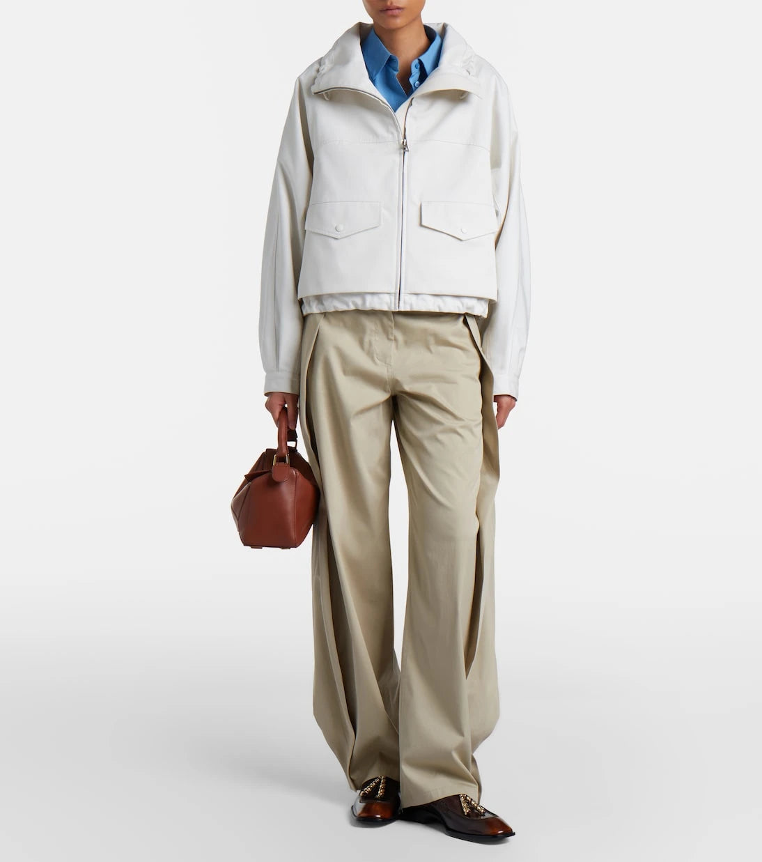 Loewe - Cotton and silk gabardine jacket