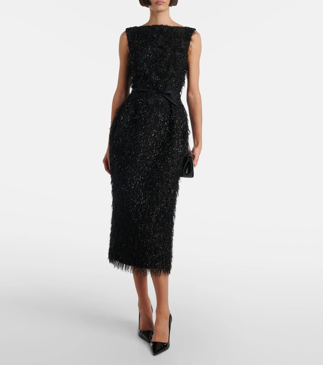 Erdem - Lurex® fil coupé midi dress