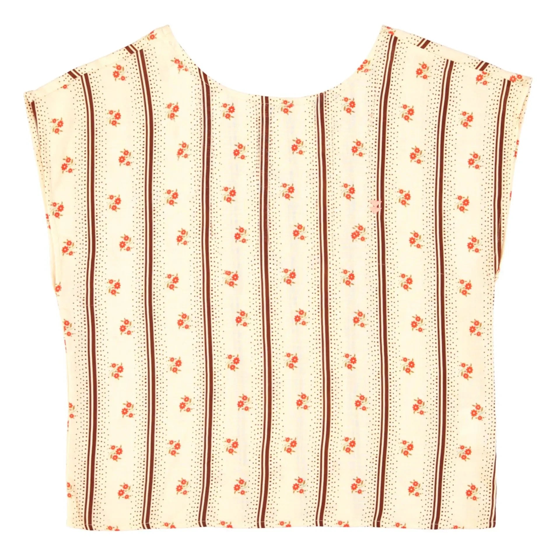 Sisters Department - Floral sleeveless blouse | Ecru