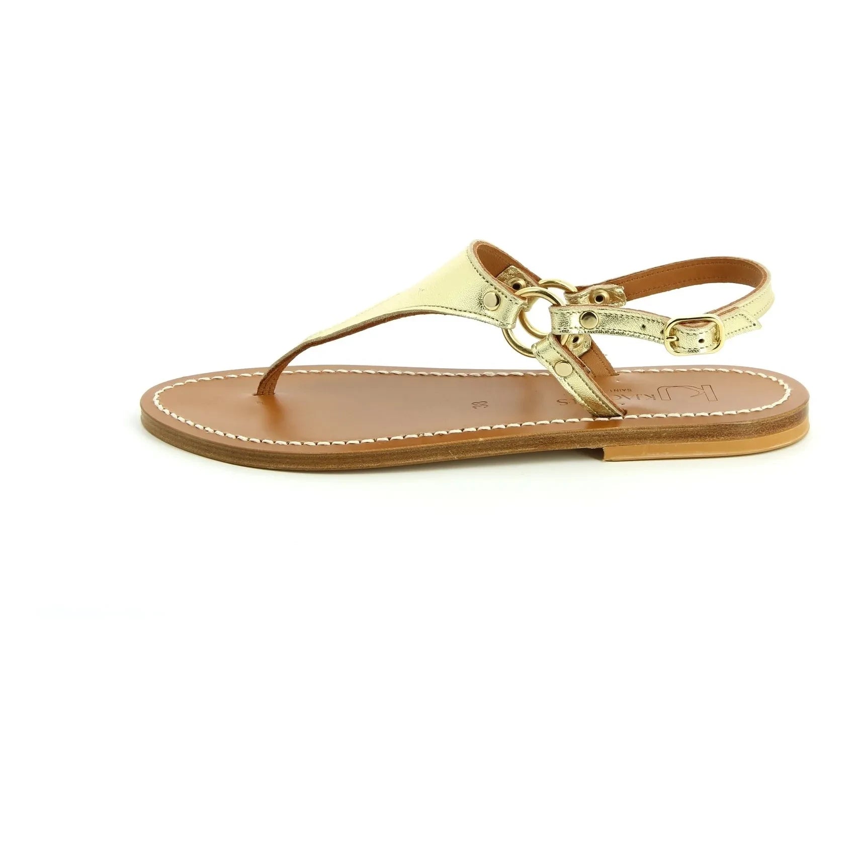 K.Jacques - Dionysos Lamé sandals | Gold