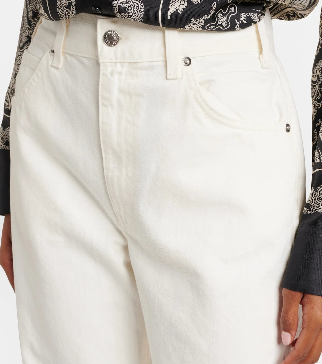 Nili Lotan - Calla high-rise cropped straight jeans
