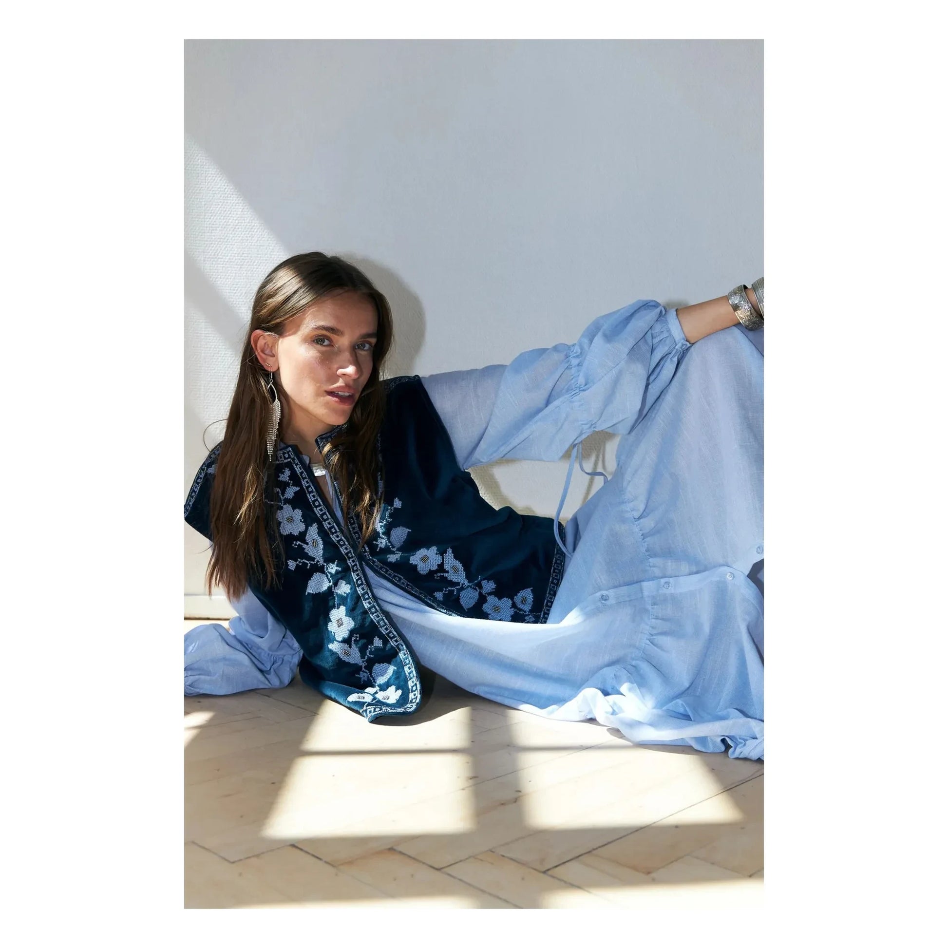 Lollys Laundry - Bin Cotton Jacket | Turquoise