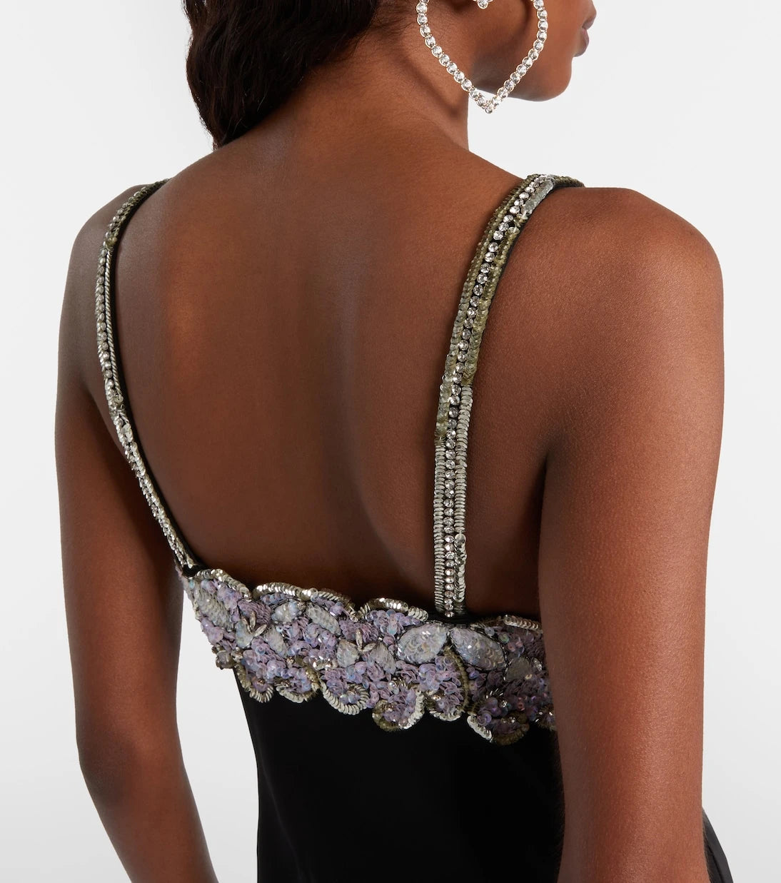 Valentino - Embellished cady midi dress