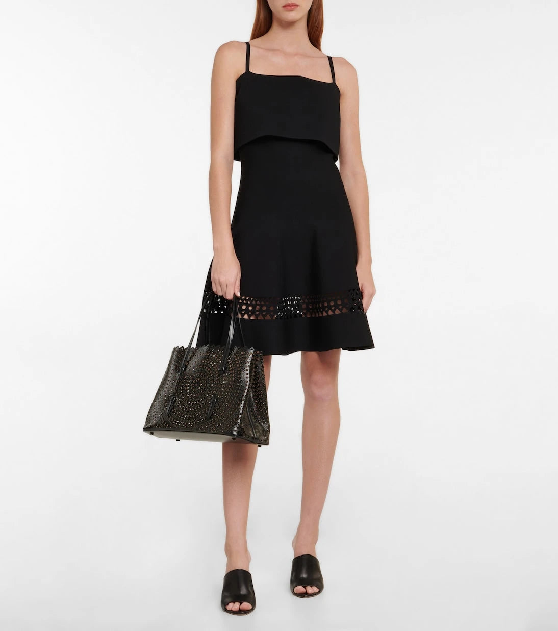 Alaïa - Le Mina 32 New Vienne leather tote bag
