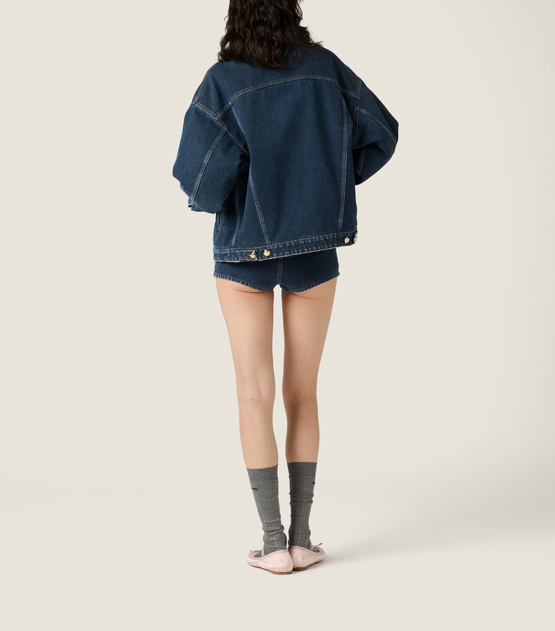 Miu Miu Blue Denim Blouson Jacket