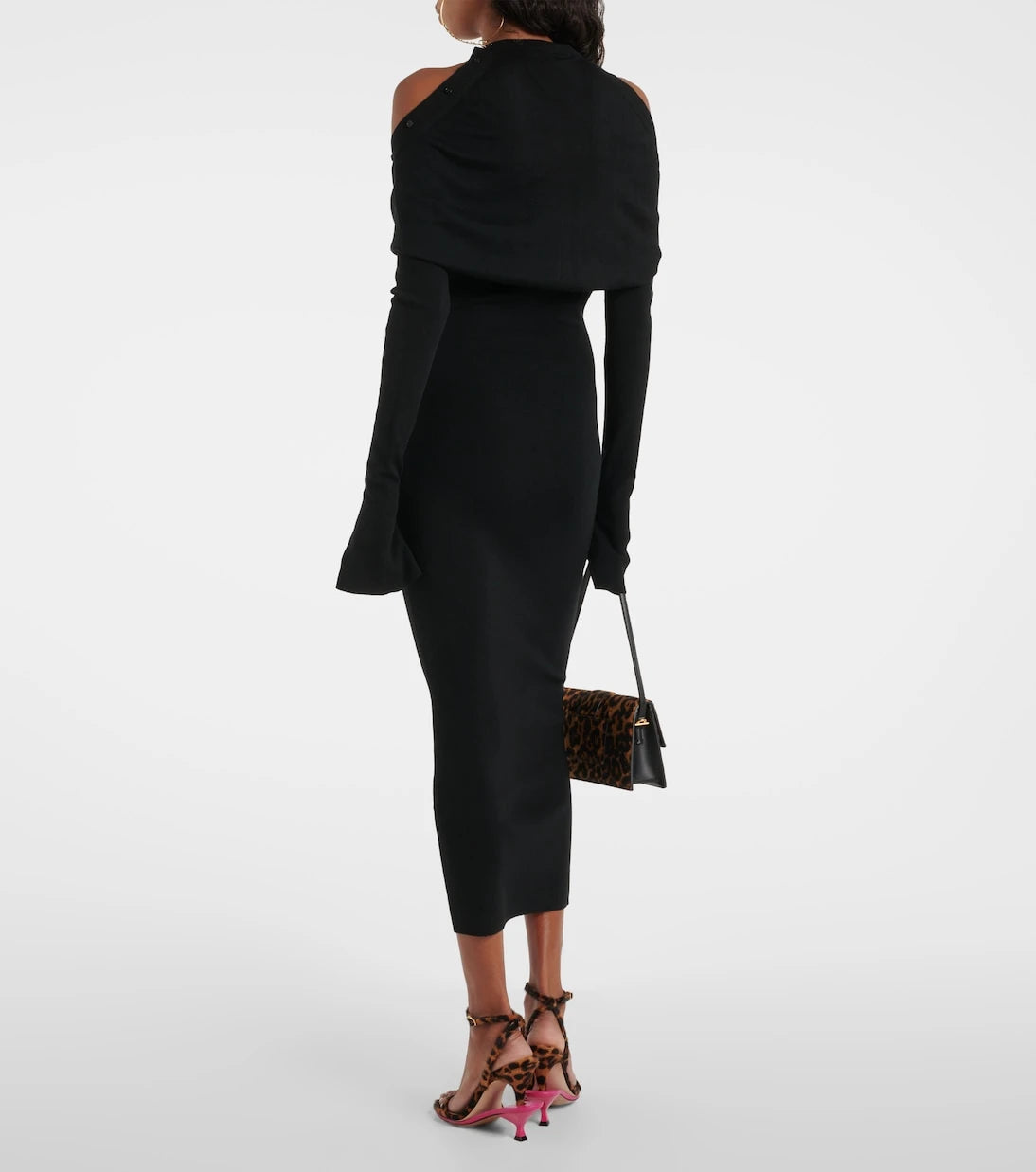 Jacquemus - La robe Doble wool-blend midi dress